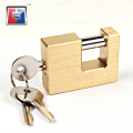 Door anti-theft safe anti hammer sliding bolt rectangle padlock Iron block padlocks rectangular pin sliding bolt padlock